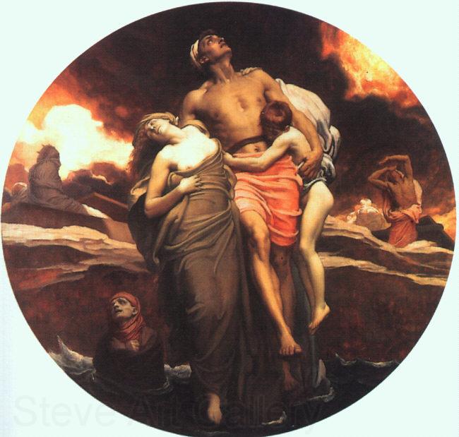 Lord Frederic Leighton And the Sea Gave Up the Dead Which Were in It Spain oil painting art